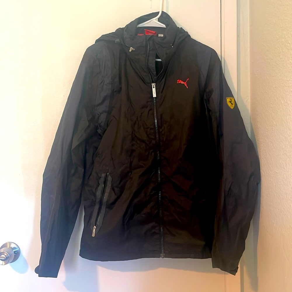 Men’s Puma Scuderia Ferrari Light Rain Jacket with Hood